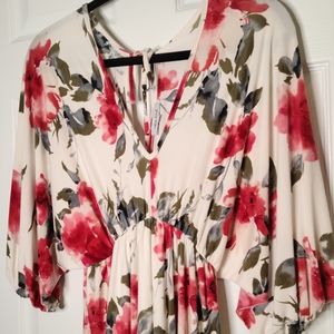 White Birch Gorgeous Floral Dress